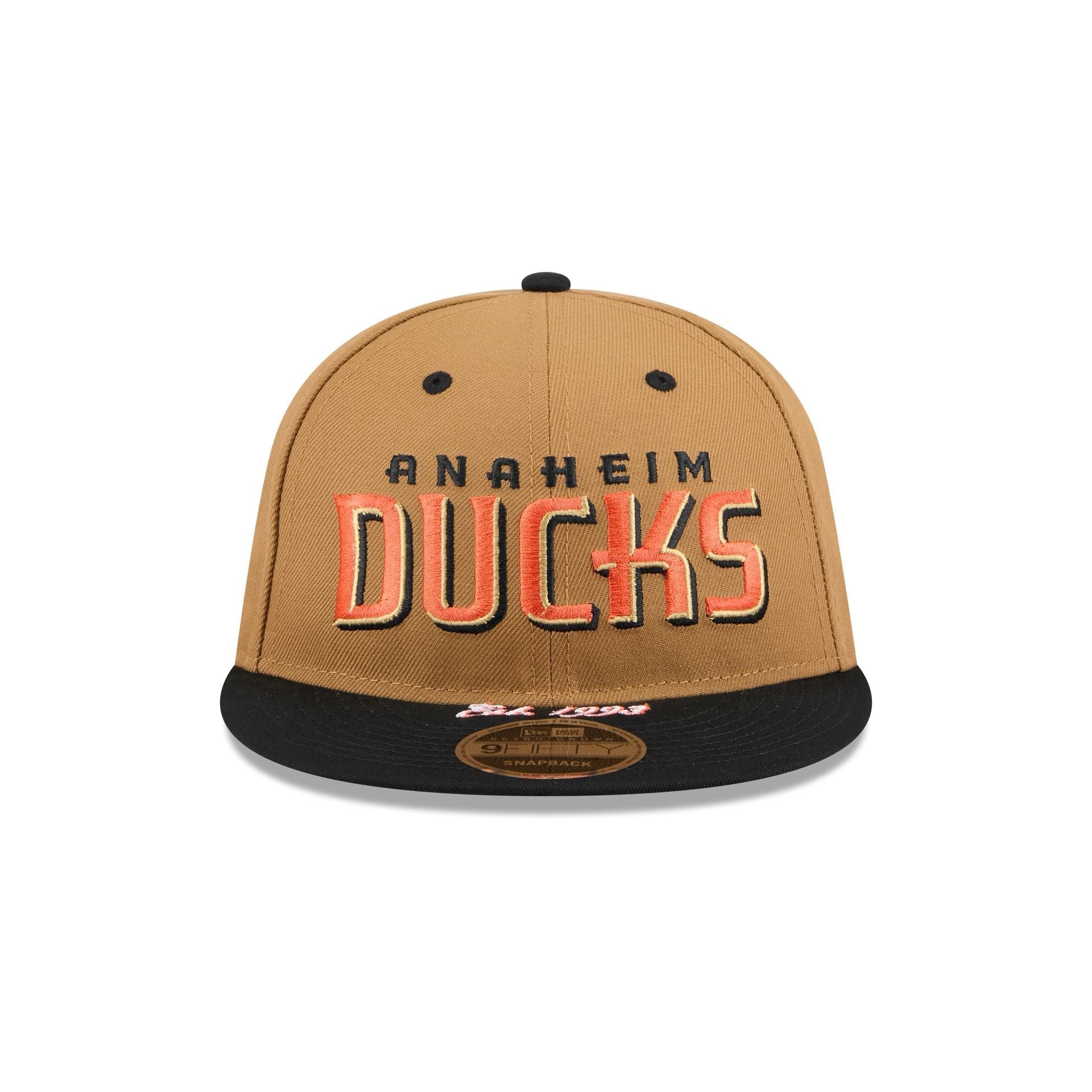 Anaheim Ducks Wheat Retro Crown 9FIFTY Snapback Hat