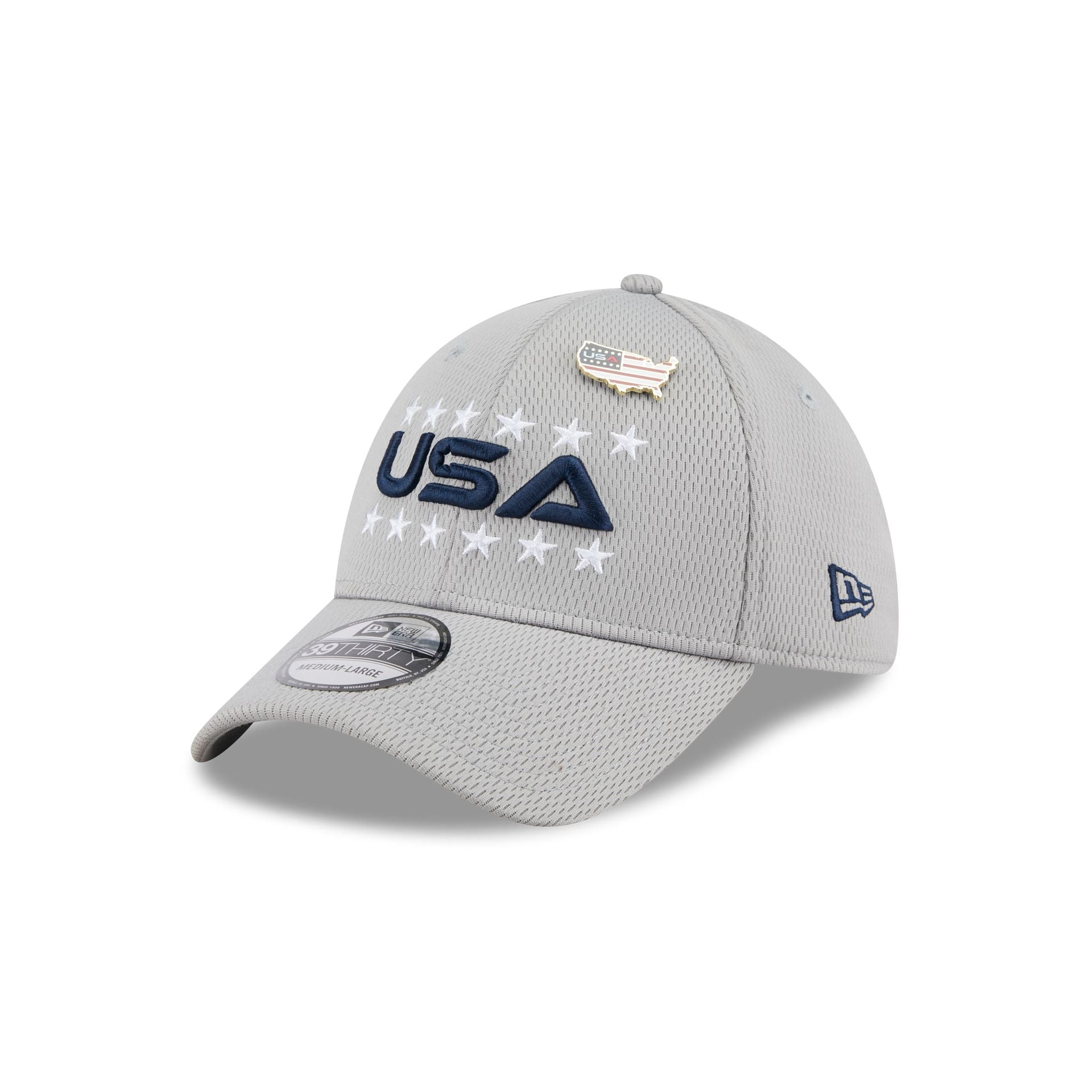 2025 Ryder Cup Team USA Gray 39THIRTY Stretch Fit Hat