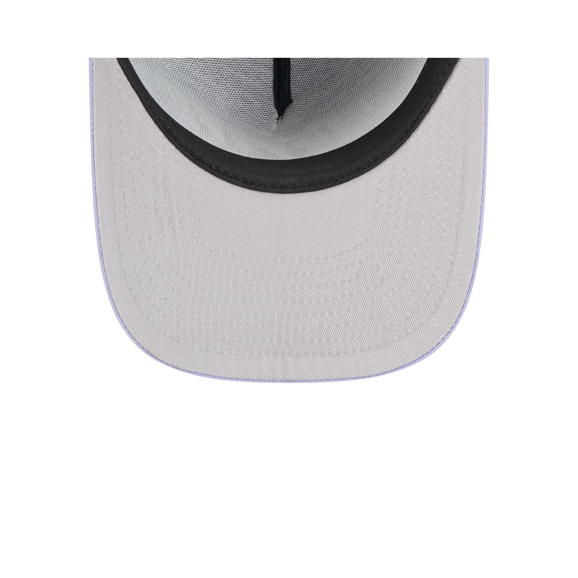 Utah Jazz Navy Lavender 9FIFTY A-Frame Snapback Hat