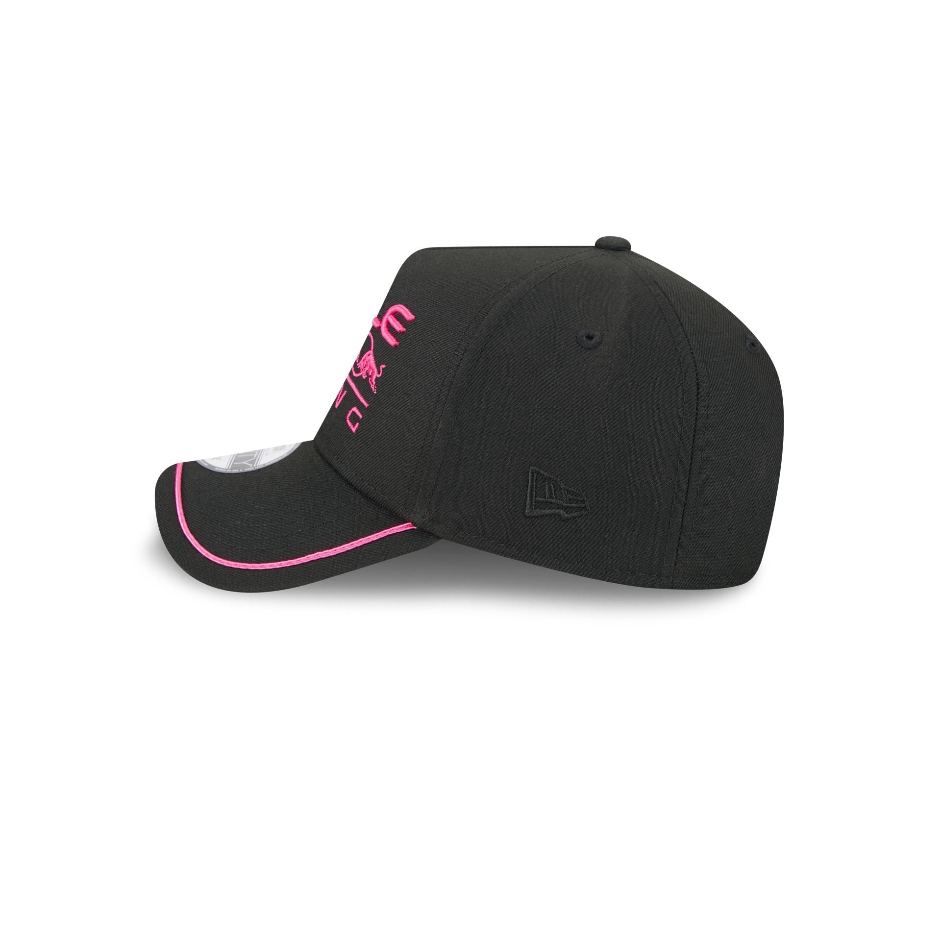 2025 Miami Race Oracle Red Bull Racing Black 9FORTY A-Frame Snapback Hat