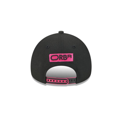 2025 Miami Race Oracle Red Bull Racing Black 9FORTY A-Frame Snapback Hat